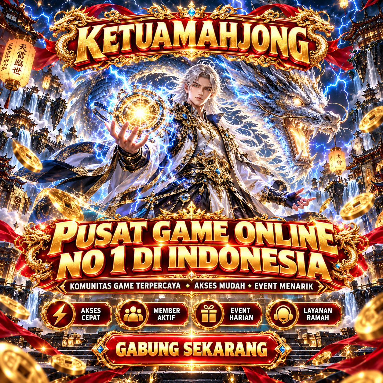 Poster utama Pusat Game Online No. 1 di Indonesia yang disediakan pengguna